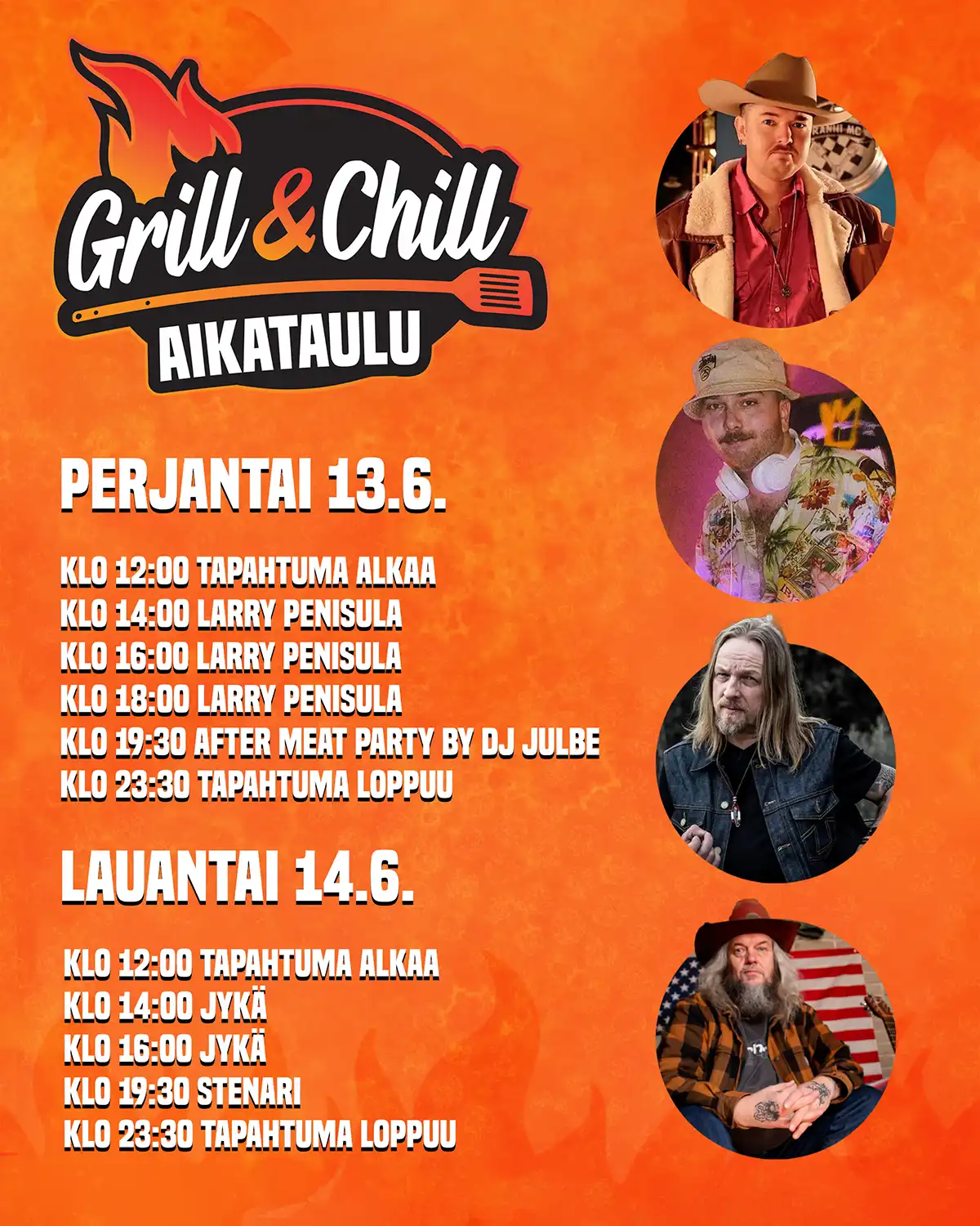 Grill & Chill BBQ Festival 2025 – Aikataulu